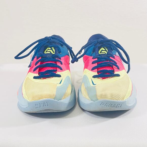 Nike Zoom Freak Basketball Shoes Womens 8 Pink Blue Court Sneakers D09680-400 - Picture 5 of 11